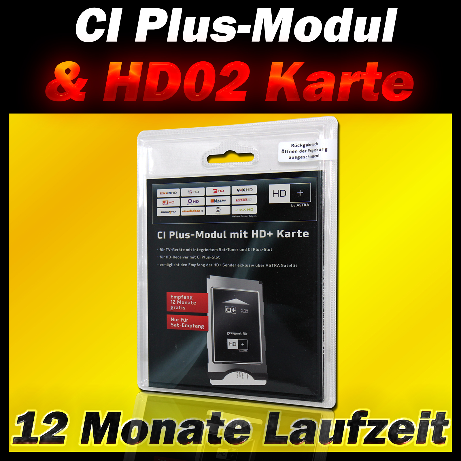 HDPlus,HD ,HD Plus CI  Modul mit12Monat Smart Karte,CAM | eBay